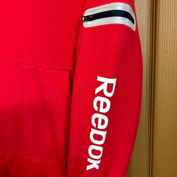 Red Reebok hoodie - Picture 2 of 3